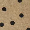 vidaXL Handmade Rug Jute with Print Polka Dot 90 cm