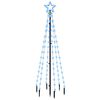 vidaXL Christmas Tree with Spike Blue 108 LEDs 180 cm