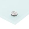 vidaXL Kitchen Backsplash Milk 90 x 50 cm Tempered Glass