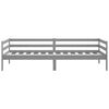 vidaXL Day Bed without Mattress Grey Solid Wood Pine 90x200cm