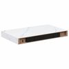 vidaXL Wall Shelf 2 pcs White Marble 40 x 23.5 x 4 cm Engineered Wood