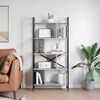 vidaXL Bookshelf Grey Sonoma 75 x 30 x 156 cm Engineered Wood