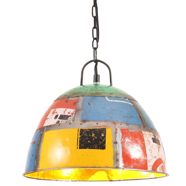 vidaXL Industrial Vintage Hanging Lamp 25 W Multicolour Round 31cm E27