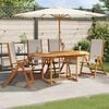 vidaXL Folding Garden Chairs 4 pcs Solid Wood Acacia and Textilene