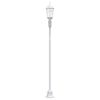 vidaXL Garden Light Post White Aluminium and Glass
