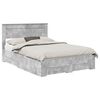 vidaXL Bed Frame Concrete Grey 160 x 200 cm Engineered Wood