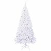 vidaXL Artificial Christmas Tree with Stand White 240 cm PVC and Steel