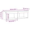 vidaXL TV Cabinet with LED Lights Grey Sonoma 100x30x30 cm