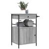 vidaXL Kitchen Trolley Grey Sonoma 56x43x89.5 cm Engineered Wood