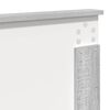 vidaXL Bed Frame Grey Sonoma 140 x 200 cm Solid Pine Wood