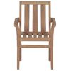 vidaXL Stackable Garden Chairs 8 pcs Solid Teak Wood