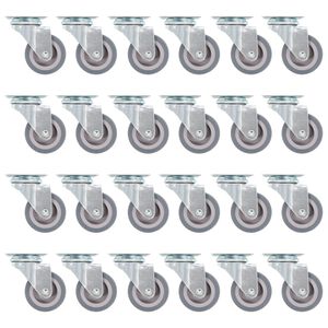 vidaXL Swivel Casters 24 pcs 50 mm