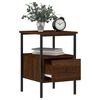 vidaXL Bedside Cabinets 2 pcs Brown Oak 34x36x50 cm Engineered Wood