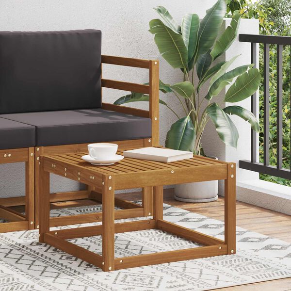 vidaXL Outdoor Table Solid Acacia Wood Natural 59 x 59 x 37 cm