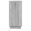 vidaXL LED Sideboard Grey Sonoma 71 x 34.5 x 75 cm Engineered Wood