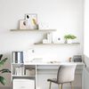 vidaXL Floating Wall Shelves 2 pcs Oak 120x23.5x3.8 cm MDF