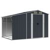 vidaXL Garden Shed Anthracite 277x192.5x179 cm Galvanised Steel
