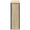 vidaXL Bathroom Wall Cabinet with Mirror Sonoma Oak 60x21x60 cm