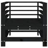 vidaXL Garden Chairs 2 pcs Black Solid Wood Pine