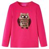 Kids' T-shirt with Long Sleeves Bright Pink 116
