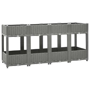 vidaXL Raised Bed 160x40x71 cm Polypropylene