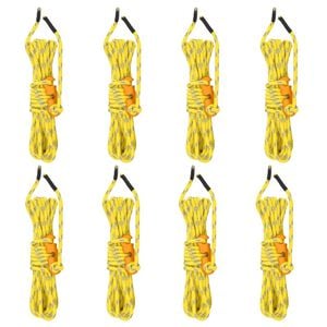 vidaXL Tent Guy Ropes with Spanners Reflective 8 pcs 4 m 4 mm