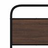 vidaXL Bed Frame Without Mattress 80x200 cm Brown Oak Engineered Wood