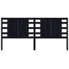 vidaXL Headboard Black 186x4x100 cm Solid Wood Pine