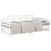 vidaXL Pull-out Day Bed without Mattress White Solid Wood Pine 2x cm