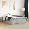 vidaXL Bed Frame without Mattress Concrete Grey 120x190 cm Small Double