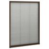 vidaXL Plisse Insect Screen for Windows Aluminium Brown 80x120 cm