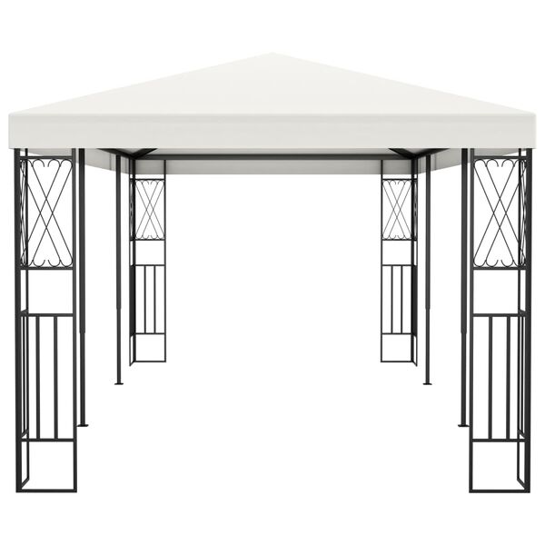 vidaXL Gazebo 3x6 m Cream Fabric