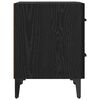 vidaXL Bed Cabinet Black Oak 40 x 35 x 47.5 cm Engineered Wood