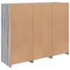 vidaXL Sideboards with LED Lights 3 pcs Grey Sonoma Engineered Wood