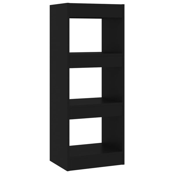 vidaXL Book Cabinet/Room Divider Black 40x30x103 cm Engineered Wood