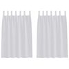 vidaXL Voile Curtain 2 pcs Light Grey 140 x 140 cm Polyester