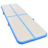 vidaXL Inflatable Gymnastics Mat with Pump 800x100x10 cm PVC Blue