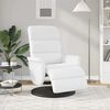 vidaXL Recliner Chair with Footrest White 98 x 71 x 106 cm PU