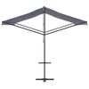 vidaXL Free Standing Awning Blue and White 400x300 cm Fabric and Steel