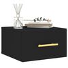 vidaXL Wall-mounted Bedside Cabinet Black 35x35x20 cm