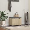 vidaXL Hall Bench with Cushion with Storage Sonoma Oak 60 x 38 x 46 cm