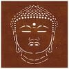 vidaXL Garden Wall Decoration 55x55 cm Corten Steel Buddha Head Design