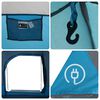 vidaXL Family Tent Tunnel 8-Person Blue Waterproof