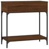 vidaXL Console Table Brown Oak 75x34.5x75 cm Engineered Wood