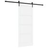 vidaXL Sliding Door ORKDAL 83 x 202 cm Solid Pine Wood White