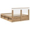 vidaXL Bed Frame Artisian Oak 140 x 190 cm Engineered wood