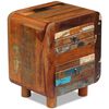 vidaXL Storage Cabinet | Varied/Multicolour | Reclaimed wood | Medium