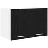 vidaXL Hanging Cabinet 2 pcs Black Oak and White 60 x 31 x 40 cm