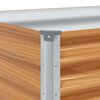 vidaXL Garden Raised Bed 1164 x 50 x 36 cm Galvanised Steel