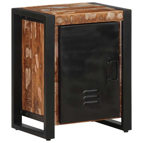 vidaXL Bedside Cabinets 2 pcs Multicolour Solid Rough Wood Mango